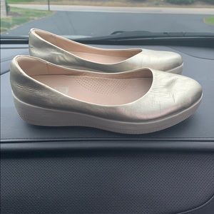 FITFLOP Superballerina Ballet Flat Metallic Gold